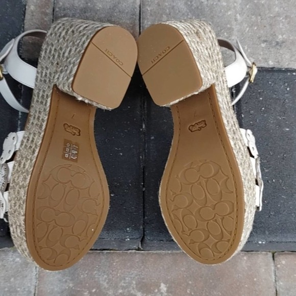 COACH Jae Espadrille Wedge Sandals - Picture 7 of 9